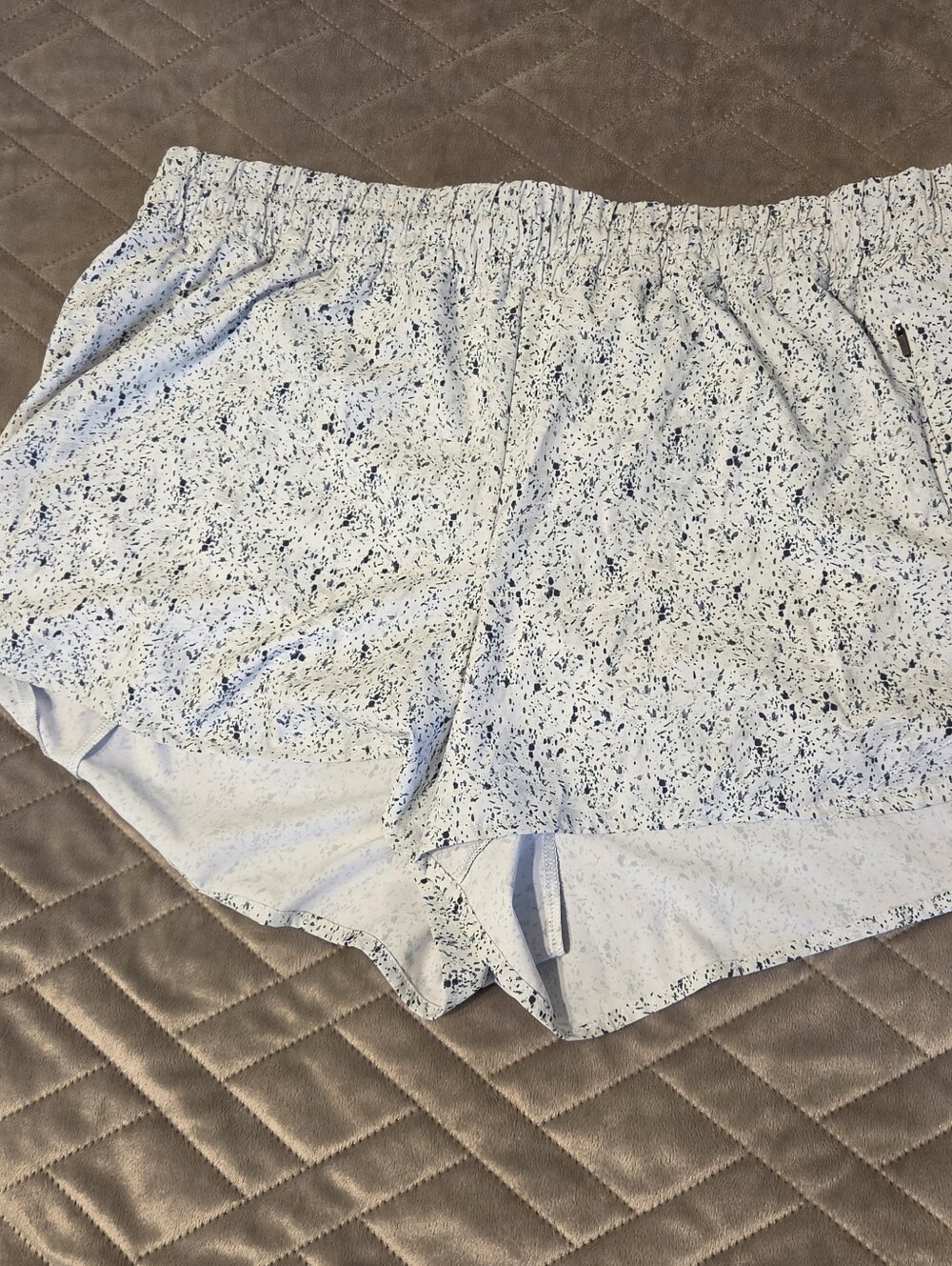Alia Light Blue Speckle Lounge Shorts